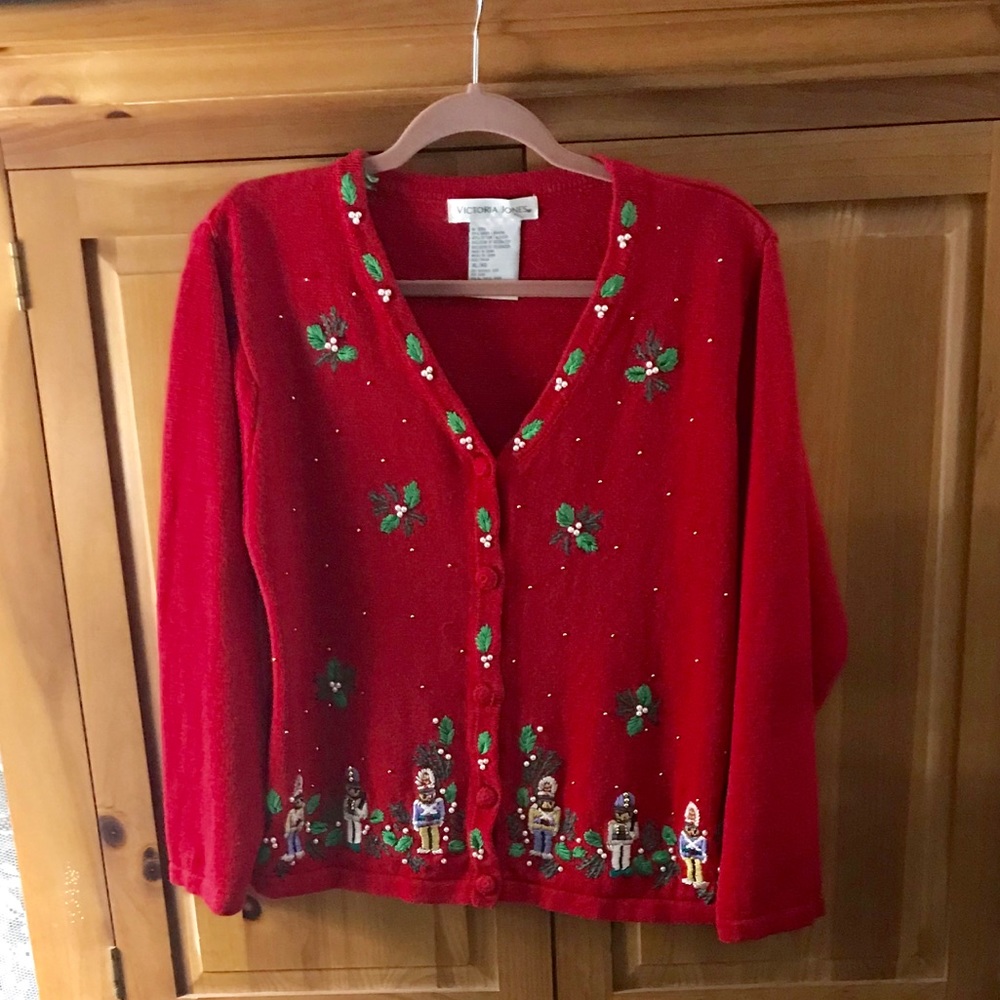 Victoria Jones Vintage Christmas Cardigan